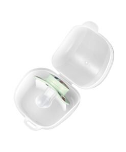nip 2-in-1 Pacifier/Soother Box Sterilizer and Hygienic Soother Storage Case, Microwavable, Clean soothers in 60 seconds, Made in Germany, Fits most soothers - White
