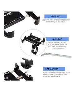 Alternative view of GUB Adjustable Bike Phone Holder Mount
