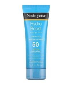 Neutrogena Hydro Boost Gel Moisturizing Sunscreen Lotion With Broad Spectrum & Water Resistant Spf 50 3 Oz (Pack Of 3) Blue 3ounce