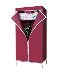Portable Wardrobe Organizer Maroon 150cm