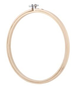 Round Handy Wooden Cross Stitch Machine Beige 13cm