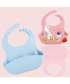 PREUP Newborn Infant Functional Silicone Light Weight Food Bibs Baberos For Baby - Image 4