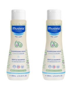 Mustela Gentle Baby shampoo With Farmed Avocado, Pack of 2, 200ml+200ml