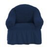 Fabienne One Seater Sofa Cover Dark Blue 110x100cm