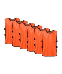 LIXADA 6-Piece Soccer Pinnies Quick Drying Football Team Training Bibs