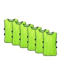 LIXADA 6-Piece Soccer Pinnies Quick Drying Football Vest Set