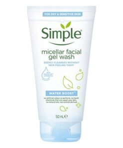 simple Waterboost Face Wash For Sensitive Skin Micellar Deeply Cleanses Skin 150ml