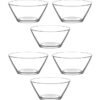 LAV 6-Piece Vega Bowl Set Clear 6x215ml