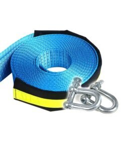 8 Ton Safety Car Emergency Helper Towing Cable Reflective Rope With U-Shape Hooks