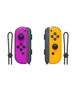 Nintendo Joy Cons Wireless Controller for Nintendo Switch, L/R Controllers Replacement Compatible with Nintendo Switch - Neon Purple/Neon Orange