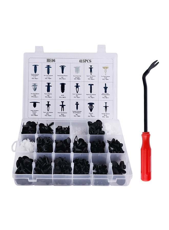Pack Of 415 Fastener Bumper Fixing Clips For Ford And Chevrolet