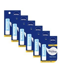 Nivea 6-Piece Moisturizing Lip Care With SPF 15 6x4.8grams