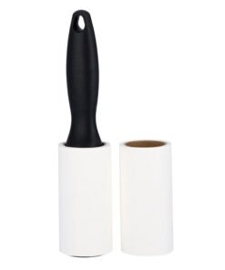 Royalford 2 Pieces Set Lint Roller Re-Usable Roller Stick 60 Sheets 10Cm Multicolor Black/White 10cm