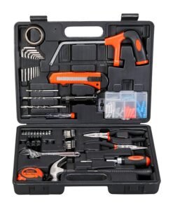 BLACK+DECKER 108 Pieces Hand Tool Kitfor Home & Office Orange/Black BMT108C Orange/Black 13.8inch