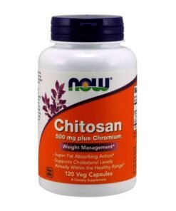 Now Foods Chitosan 500mg Plus Chromium Dietary Supplement - 120 Veg Capsules