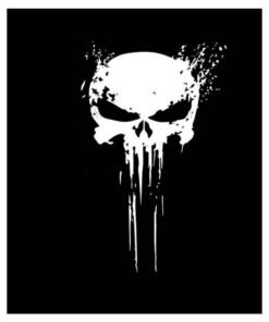 Punisher Skull Blood Vinyl Car Decals Sticker