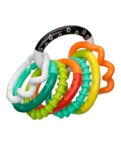 infantino 8-Piece Ring Links Teethers Set, Assorted, Blue/Yellow/Red - IN206158 17.78x5.08x17.78 cm