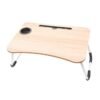 Foldable Wood Desk Beige/White