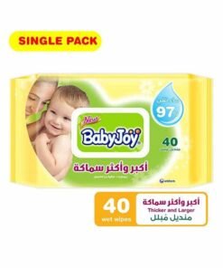 BabyJoy Thick and Large Wet Wipes, Scented, 40 Wipes