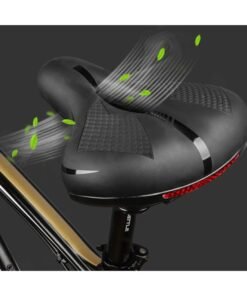 WEST BIKING Bike Saddle With Reflective Strap 9.84x7.87x3.15inch - Image 4