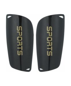 2-Piece Football Shin Guards Set Small Black 8 x 22 x 3cm