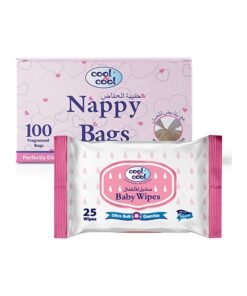 Cool & Cool Nappy Bags 100's+Baby Wipes 25's