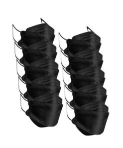 Pack Of 10 Pieces N95 Mask Black For Adults