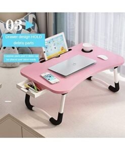 Folding Computer Desk Table Beige 60x40x28cm