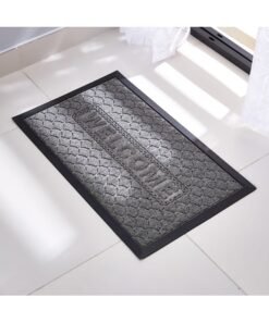 Home Box Welcome Anti-Skid Doormat Grey 45x75cm