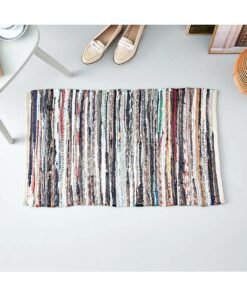 Home Box Recycled Cotton Dhurrie Doormat Multicolour 50 x 80cm