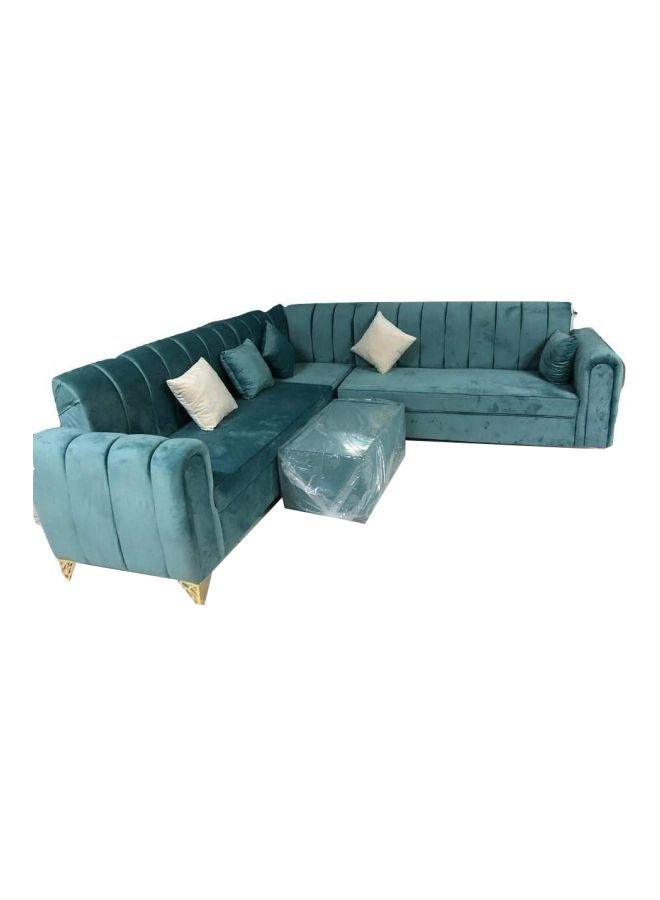 L Shape Mab Sectional Sofa Set Cyan 80x250x94cm