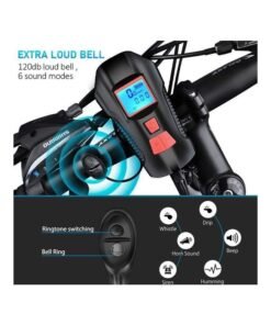 Rock Pow Bicycle Light Set With Horn And Speedometer USB Rechargeable LED Bike Headlight 15 x 10 x 8 cmcm 15 x 10 x 8 cmcm - Image 4