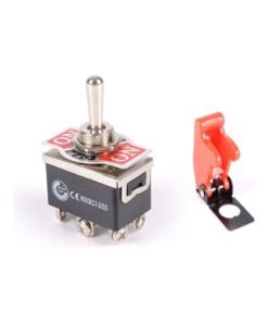 Heavy Duty Toggle Switch Flick ON/OFF Car Dash DPDT Missile Cover