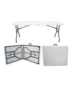 Alternative view of Mahmayi Heavy Duty Folding Table White 180x75x74cm