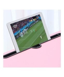 Portable Folding Laptop Table With iPad And Cup Holder Pink 28x60x40cm - Image 3