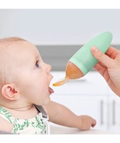 Alternative view of BOON Squirt Silicone Baby Food Dispensing Spoon - Mint
