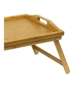 Alternative view of Home Basics Bamboo Bed Tray Natural wood