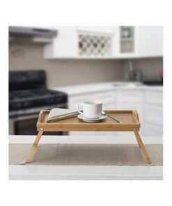 Home Basics Bamboo Bed Tray Natural wood - Image 3