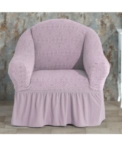 Fabienne Stretchable Jacquard Sofa Cover One Seater Pink