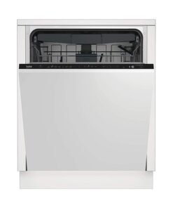 Beko 60cm Builtin Fully Integrated Dishwasher with 14 Place Settings, 8 Programme, 3 Racks, A++ Energy Rating, Quiet Operation (46 dBA), Sliding Cutlery Basket, Mini programme, Half-load, Stainless Steel Tub, Aquaintense, 10 Years Warranty on ProSmart Inverter Motor 8 L 0 W DIN48425 Multicolour