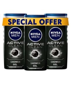 NIVEA MEN 3 In 1 Charcoal Shower Gel Pack Of 3 250ml