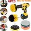 6-Piece Scrub Drill Brush Cleaning Attachments