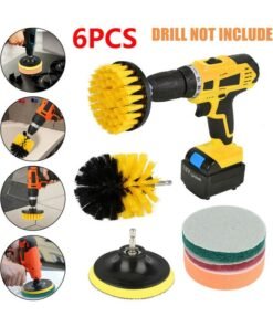 6-Piece Scrub Drill Brush Cleaning Attachments