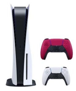 Sony Play Station 5 Console (Disc Version) With Extra Wireless Controller - Red
