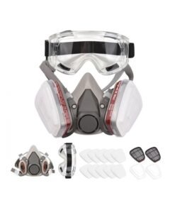 Reusable Respirator Half Facep Gas Mask Grey
