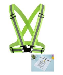 Rock Pow Adjustable Reflective Bike Vest 12.7x14.9x5.1cm