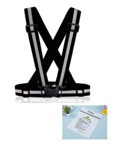 Rock Pow Adjustable Reflective Bike Vest 12.7x14.9x5.1cm