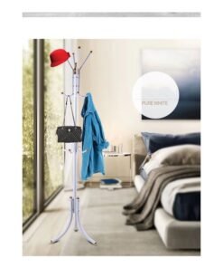 Falpro Free-Standing Metal Coat Rack White/Gold 72x20x8.5cm - Image 2