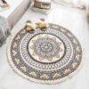XiuWoo Nordic Handmade Tassel Carpet Multicolour 90cm