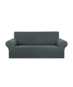 MTL Three Seater Stretch Sofa Cover Dark Grey 190x230cm